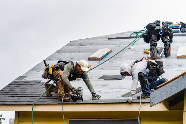 Professional Gutter Installation technician working in Aultman, PA